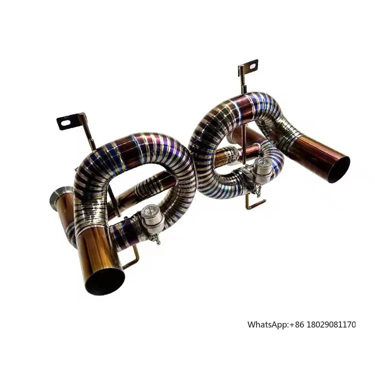 Xinaote Титановая выхлопная система с прямой трубой и клапаном для LAMBORGHINI SVJ