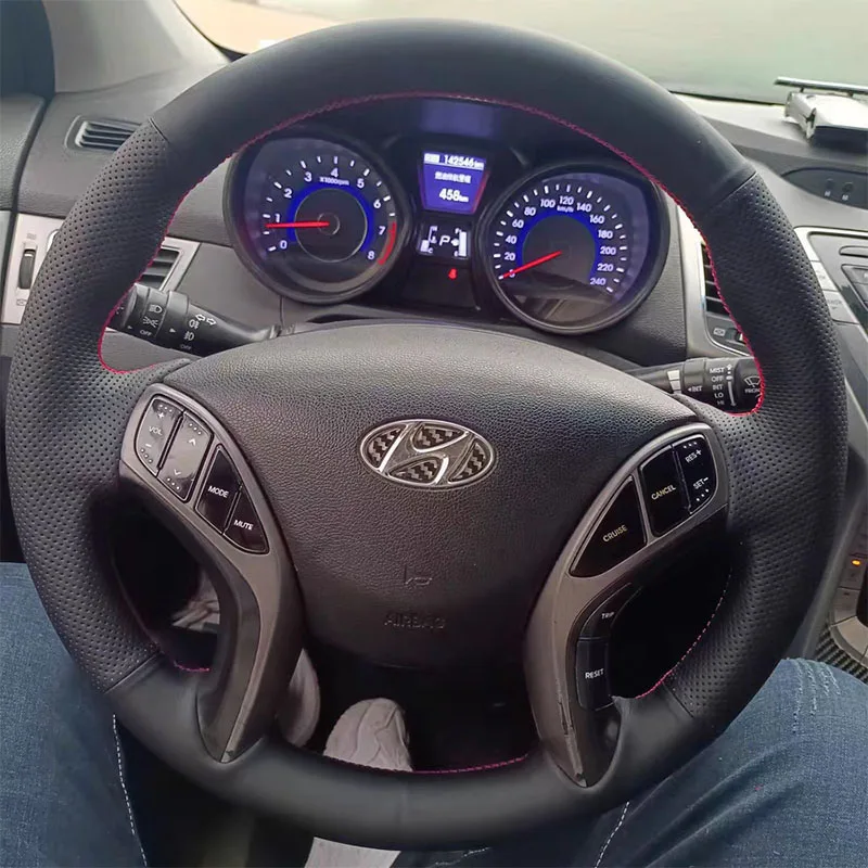 Искусственная кожа для Hyundai Elantra 2011-2016 Avante i30 2012 2013 2014-2016 Аксессуары автомобилей