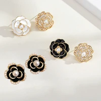 fashionable korean version new style s925 silver needle colorful daisy flower earrings simple small sweet