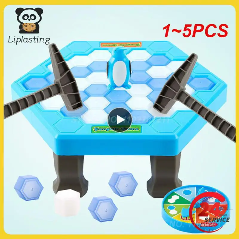 

1~5PCS Mini Save The Penguin Penguin Ice Breaking Great Family Funny Desktop Game Kid Toy Gifts Who Make The Penguin Fall Off