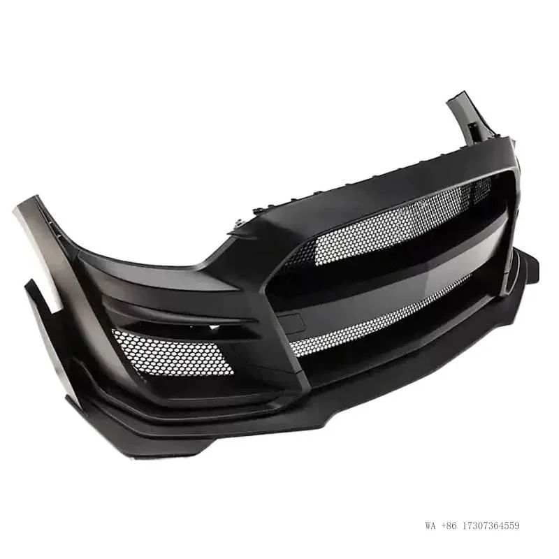 Фото Подходит для Ford Mustang GT500 2015-2017 и 2018-2021 годов, улучшенный комплект обвеса, передний бампер, автомобильные аксессуары. №2