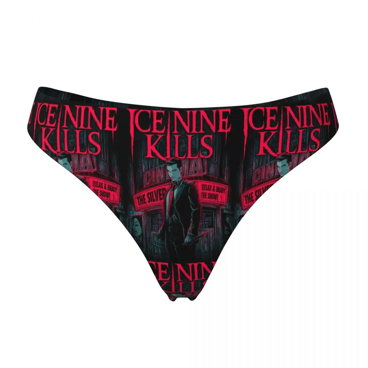 Фото Трусики-стринги Custom Ice Nine Kills The Silver Scream от Grave: дышащие, эластичные, комфортные женские трусики-стринги №2