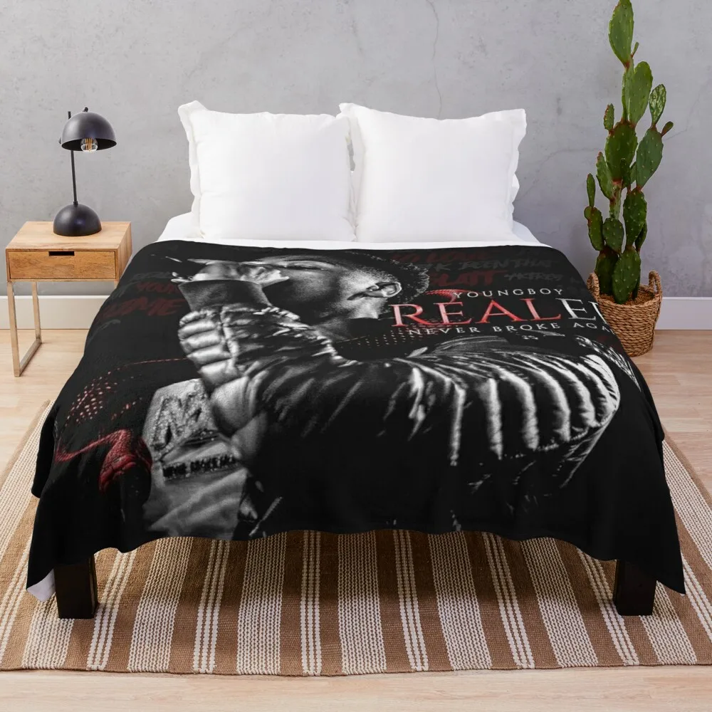 

YoungBoy Never Broke Again - Realer Throw Blanket blankets for sofa Sofa quilt blanket with fur large fluffy plaid
