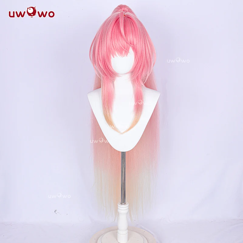Парик для косплея UWOWO Aemeath из игры Wuthering Waves, длинные розовые волосы, парик для Хэллоуина (art.: 3920da2eb2980) - 3920da2eb2980