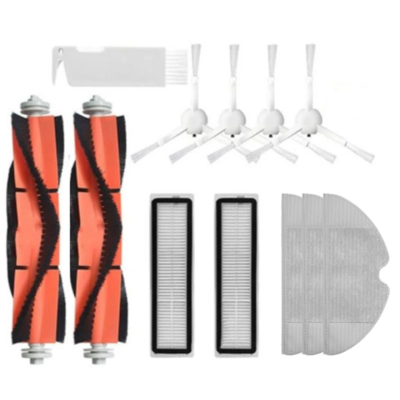 

12 PCS For Dreame Bot L10 Pro Robotic Vacuum Cleaner Detachable Main Brush Side Brush Filter Rag Vacuum Cleaner Parts