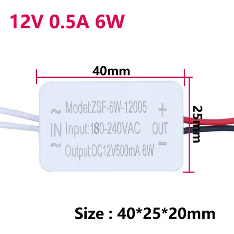 Светодиодный драйвер 12В 5А адаптер питания 220В до 12В источник питания Трансформатор 60 Вт 48 Вт 36 Вт 12 Вт для Светодиодный осветительная полоса