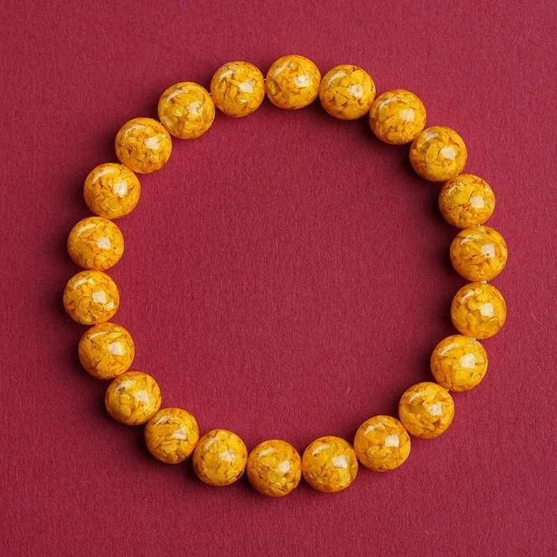 Классический браслет с кристаллами песка и изображением Бога богатства унисекс