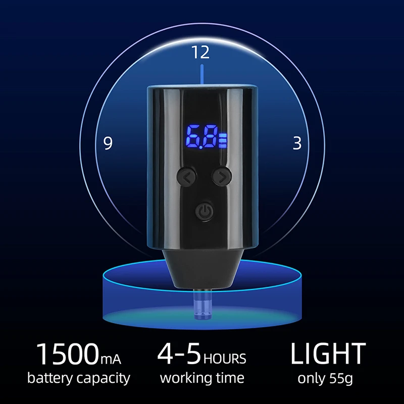 

Mini Wireless Tattoo Power Supply RCA/DC Connector Tattoo Pen Battery for Tattoo Pen Machines Wireless Tattoo Power Supply