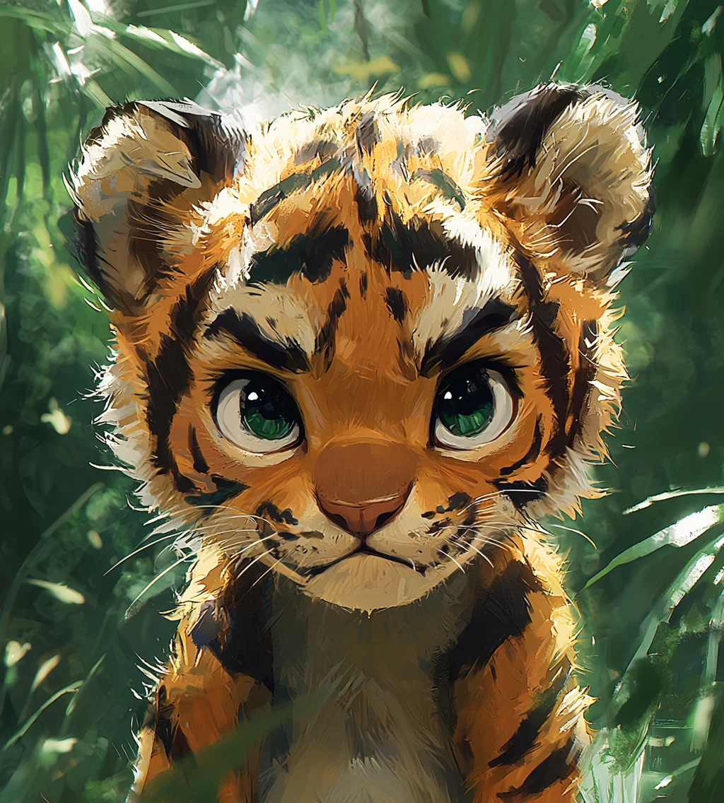 6x4 Ashamed Yong Tiger наклейка для скрапбукинга милый мультяшный глянцевый или клейкая