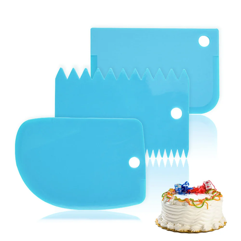 

Cake Comb Scraper Kit Cake Decorating Tools Set Icing Tips Piping Nozzles Silicone Pastry Bag Icing Smoother 1023310