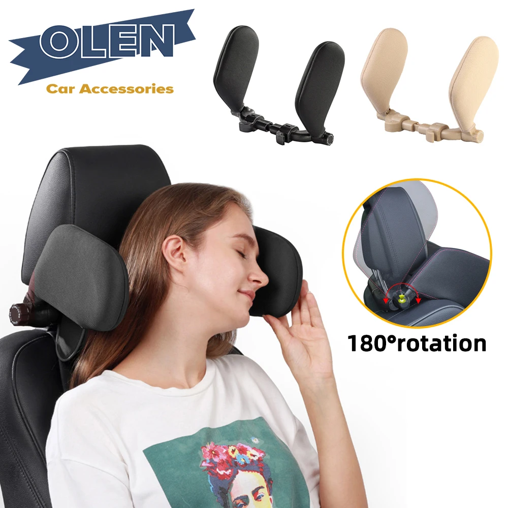 

Car Neck Headrest Pillow Cushion Car Seat Memory Foam Pad Sleep Side Head Telescopic Support on Cervical Spine for Adults Child
