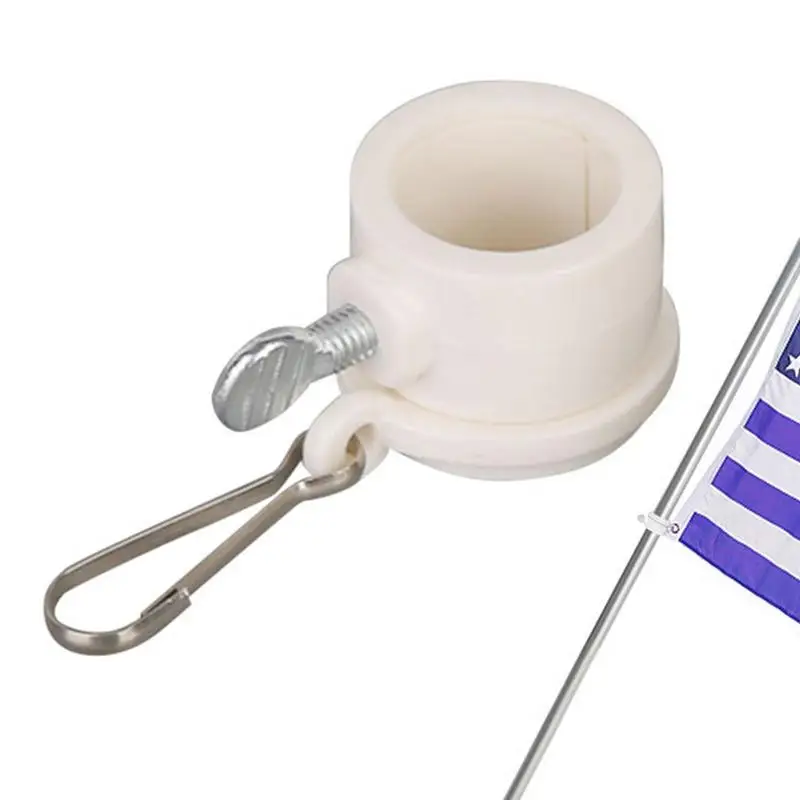 

2 шт., крепежные зажимы для флагштока, поворотное кольцо на 360 градусов