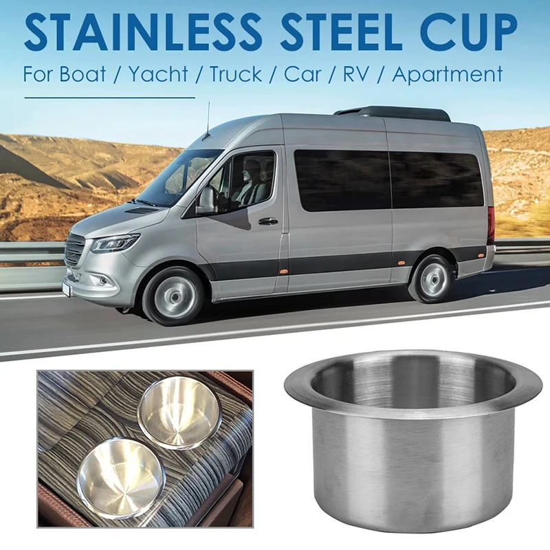 

Подстаканник для напитков из нержавеющей стали для автомобиля, авто, морской лодки, яхты, грузовика, RV, кемпера, термонагреватели, чашки, акс...