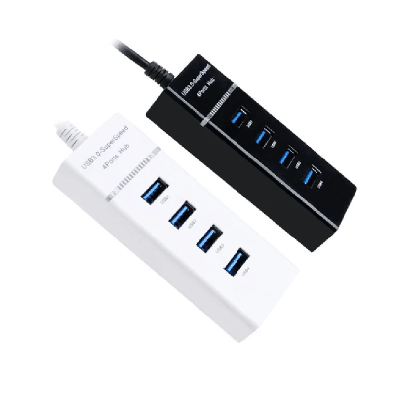 

High Speed ​​USB Hub Adapter USB 3.0/2.0 4 Port Splitter Portable Data Hub