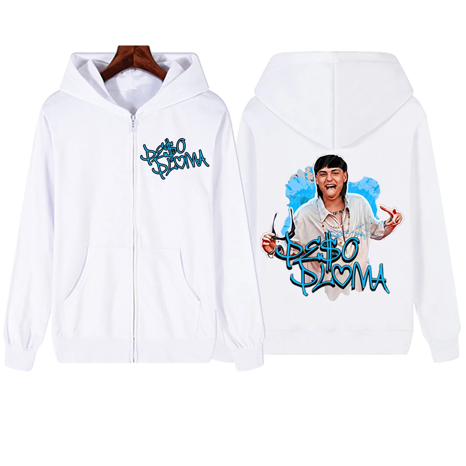 Толстовка с капюшоном на молнии в стиле Харадзюку