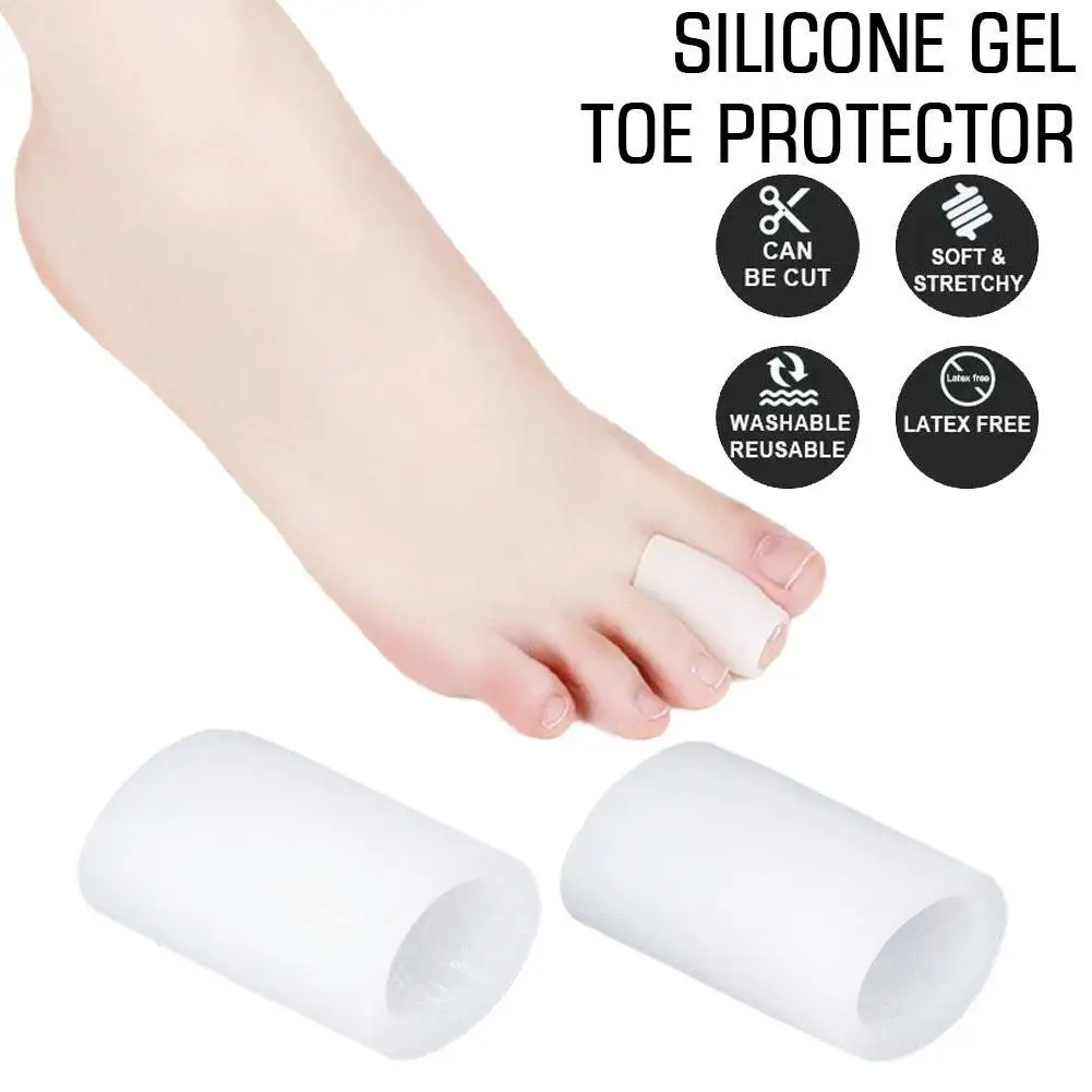 

2 шт., силиконовые колпачки на пальцы ног, с эффектом трения