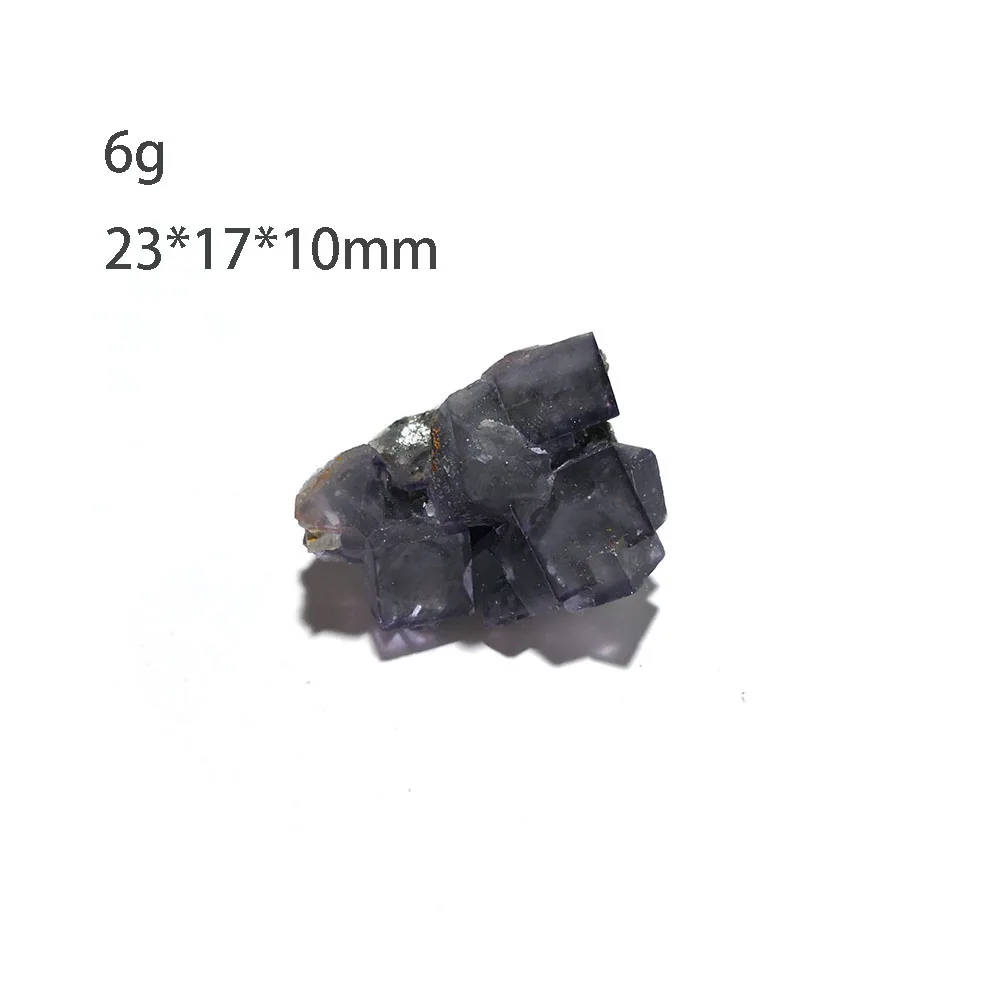 6g C5-4A Natural Purple Fluorite Mineral Crystal Specimen From Yaogangxian Hunan Province China Free Shipping