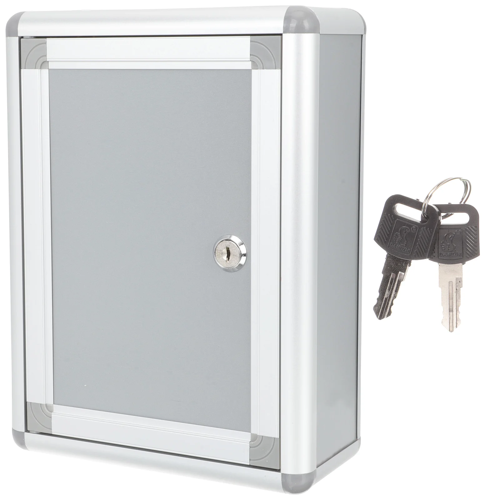 

Rustic Style Mailbox Wall Mount with Lock Mounted Home Outdoor Covers Magnetic Standard Size Household Wall-mounted