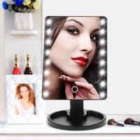 professional led touch screen makeup mirror luxury mirror with 1622 led lights 180 degree adjustable table make up mirror