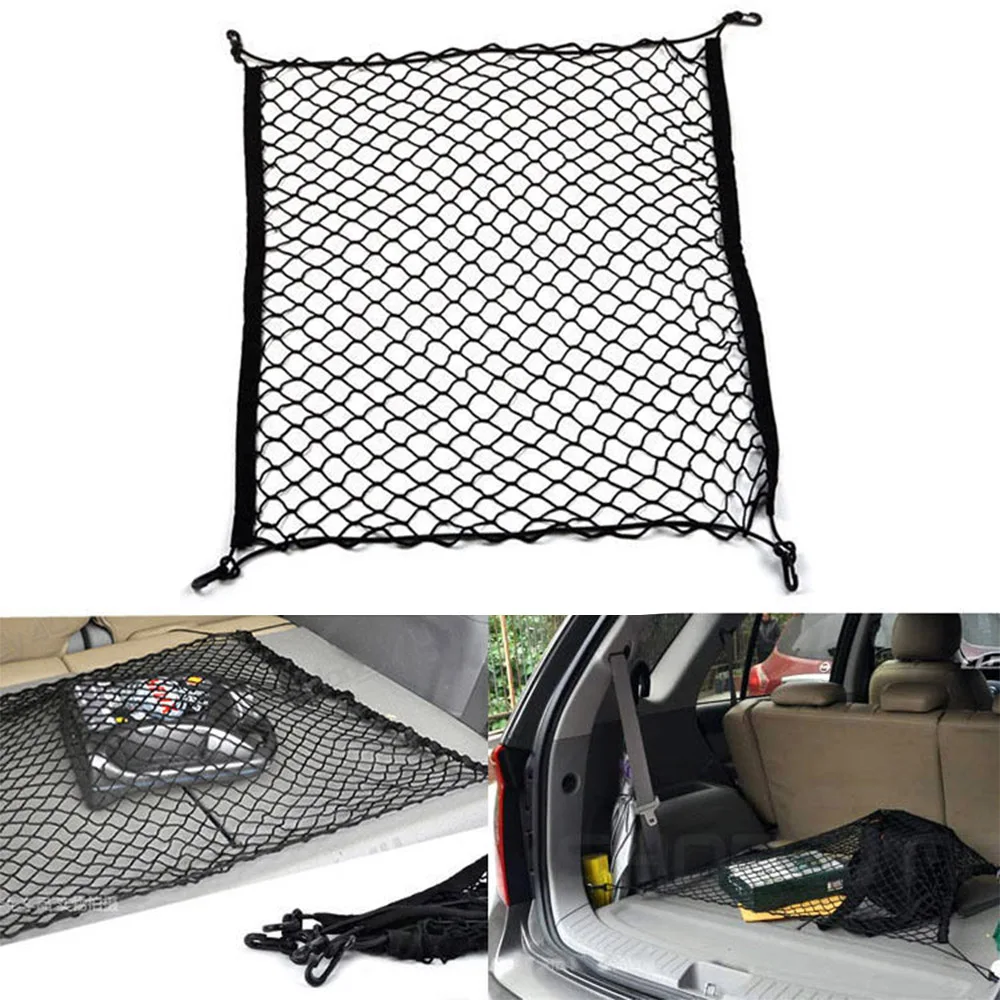 

For Audi A4 A3 A5 A6 A7 A8 Q3 Q5 Q7 Q2 Car Truck Rear Cargo Net Storage Bag Luggage Organizer Hook Pouch Nylon Auto Accessories
