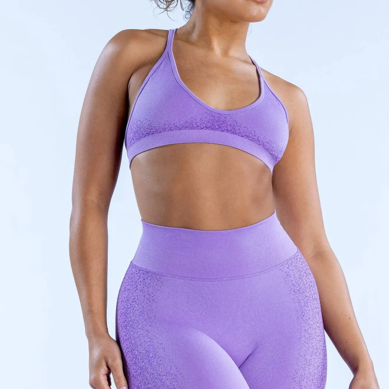 Фото No Logos Tight Yoga Bra Women's Suspender Band Ignite Cross Back Sports Quick Dry Fitness Impact Clothing Top Sexy New Halter №1