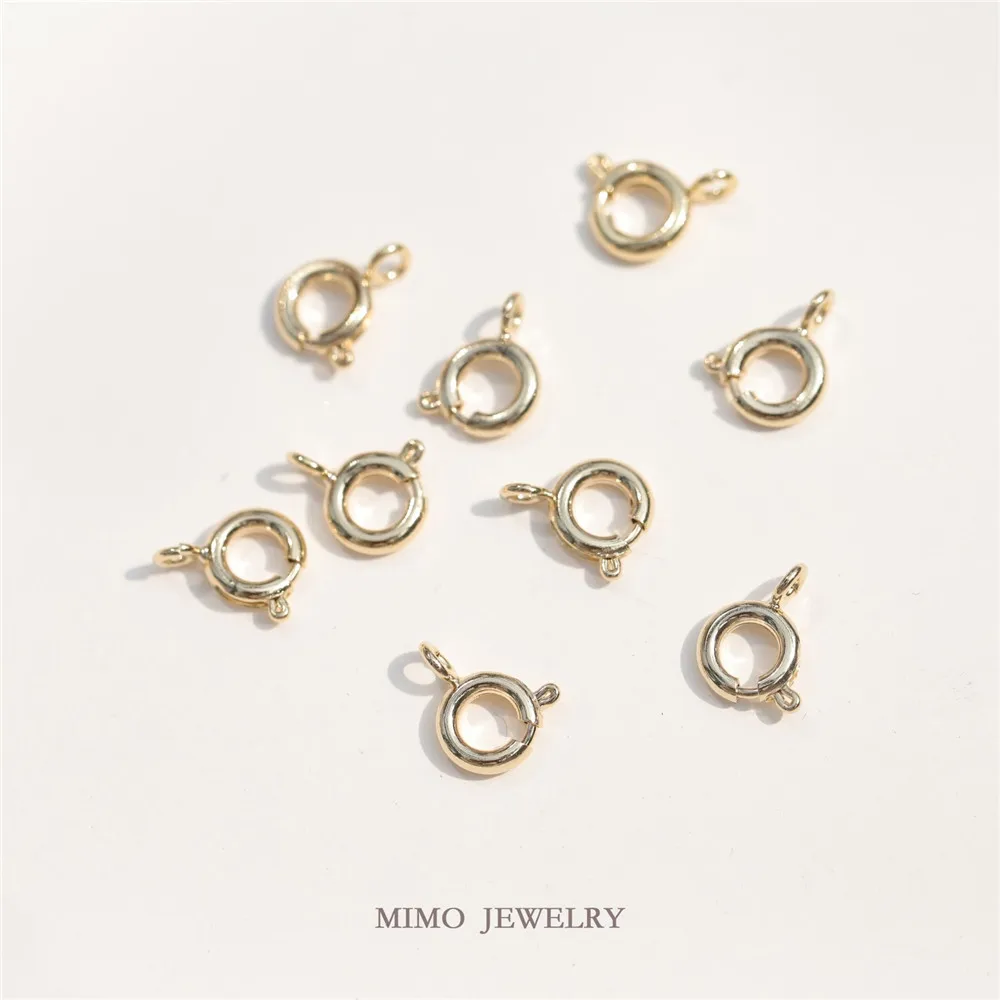 Медная позолоченная базовая универсальная пружинная пряжка QQ Пряжка Браслет