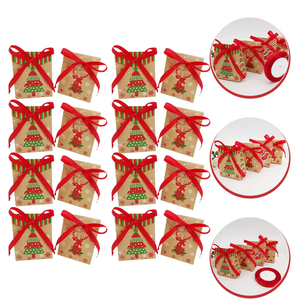 

Christmas Boxes Bagscandy Paper Favor Treat Gift Gifts Snack Present Party Cookie Wedding Holiday Biscuit Biscuits Bread Bakery