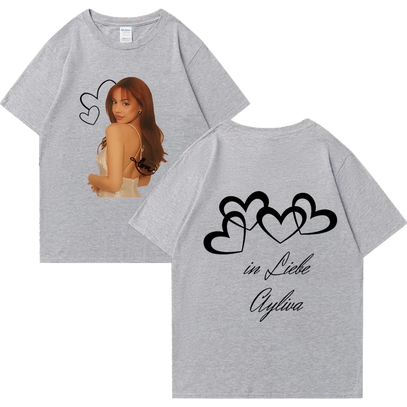 Die Ayliva Tour 2025 футболки с рисунком женские и мужские хлопковые короткими рукавами