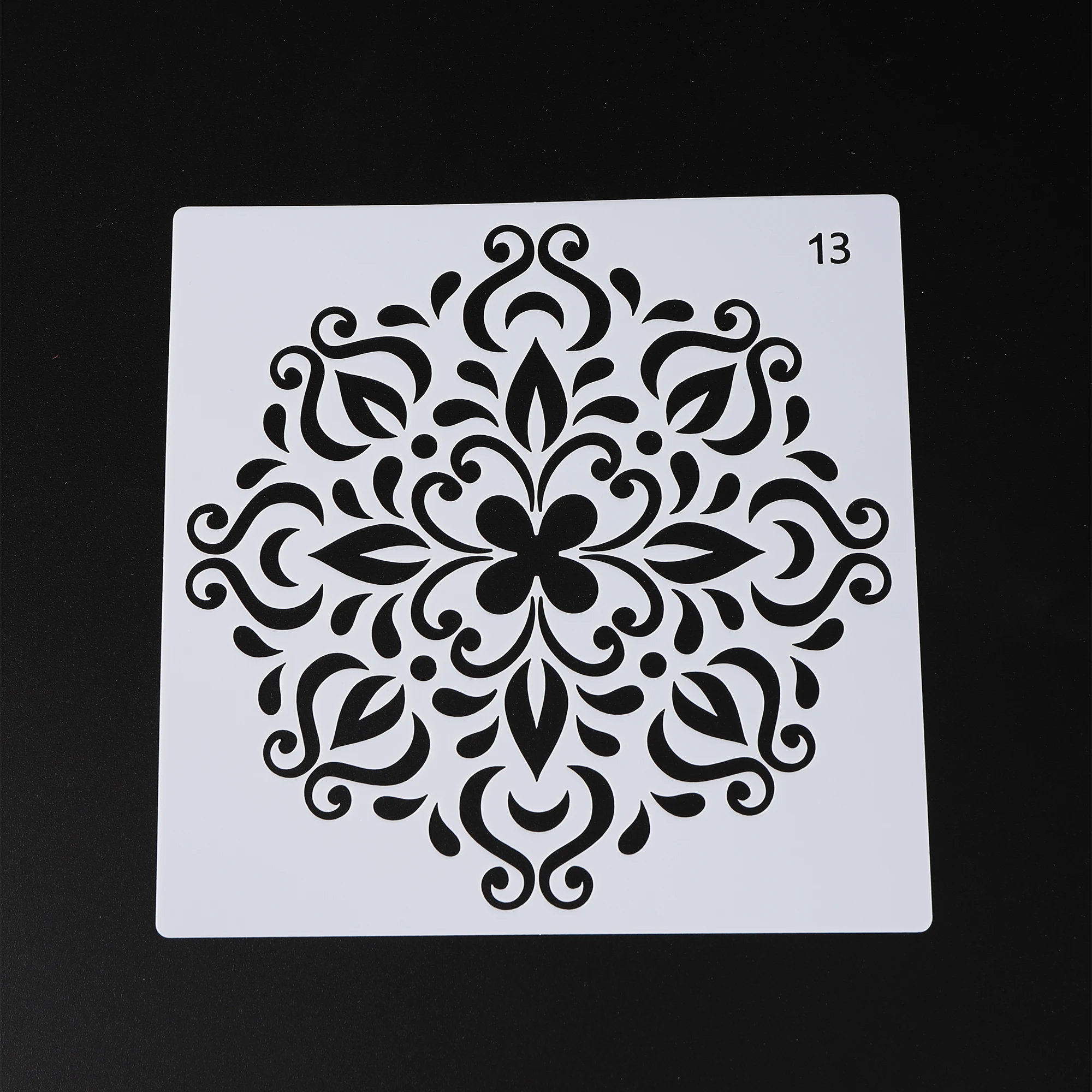 15*15Cm Geometry Mandala Painting Stencils DIY Drawing Scrapbook Wall Stencil For Wood Floor Tiles Fabric Art Template - купить по