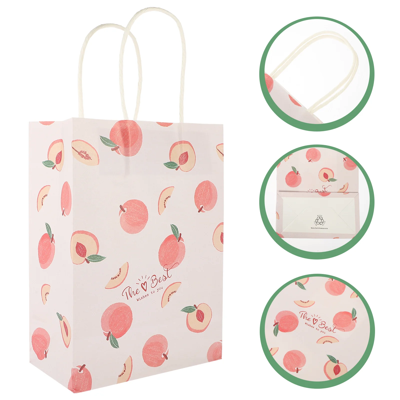 

12 Pcs Gift Bag Large Tote Bags Decorative Portable Small Paper Wrapping Presents Clothing Handles