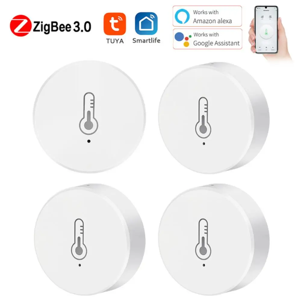 

CORUI Tuya ZigBee 3.0 Smart Temperature & Humidity Sensor Smart Life App Remote Control Work With Alexa Google Home Assistant