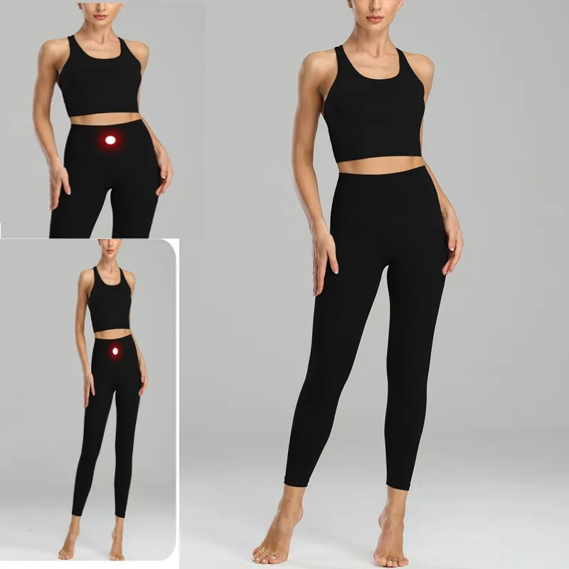 Yoga Fitness Suit Women's Tight Fit Large Dry Yoga Suit Top Set Professional Running Underwear Sportswear Summer Yoga Suit Women