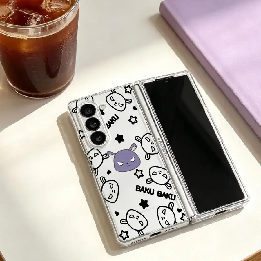 Фото Чехол для Samsung Galaxy Z Fold 7 6 5 4 3 Z Flip 7 6 5 4 3 Sanrio Kuromi №5