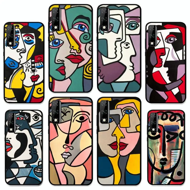 

Picasso Abstract Art Phone Case for Huawei Y 6 9 7 5 8s prime 2019 2018 enjoy 7 plus