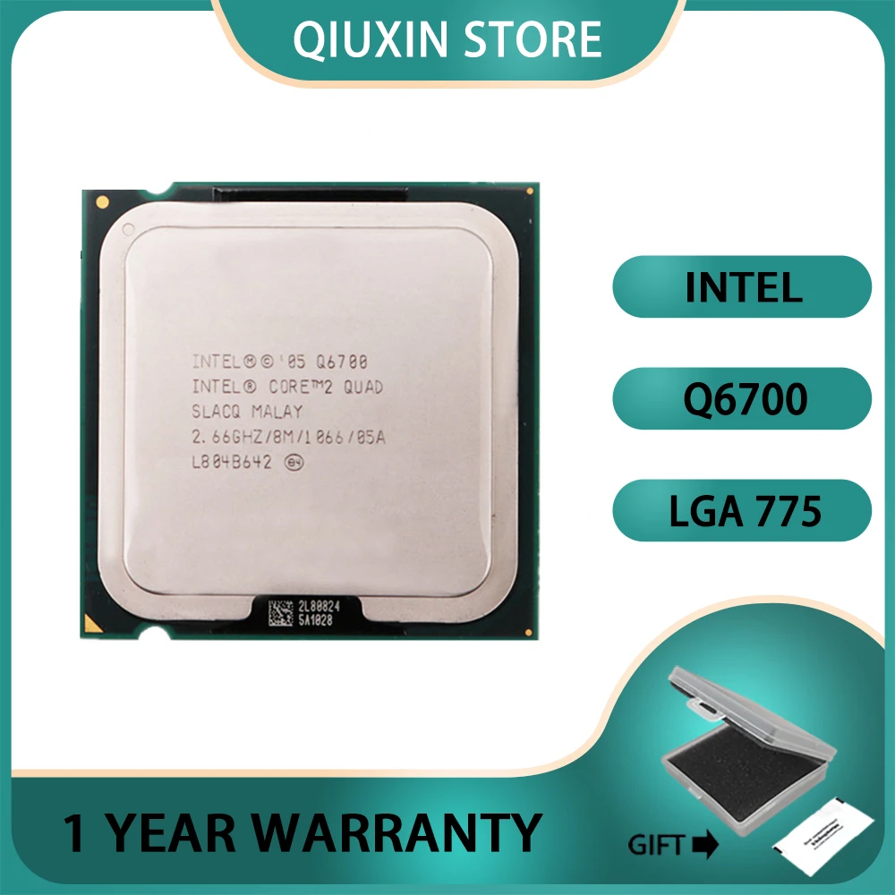 

Четырехъядерный процессор Intel Core2 Q6700 CPU (8M кэш, 2,660 ГГц, 1066 МГц FSB)