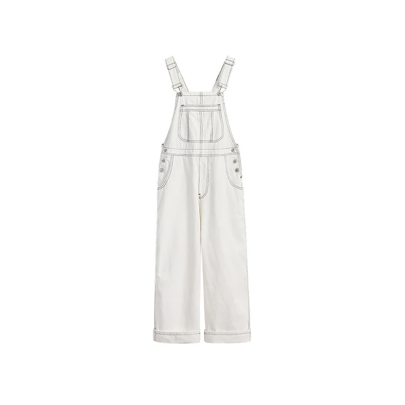 Брюки женские джинсовые с завышенной талией винтажный Универсальный Свободный