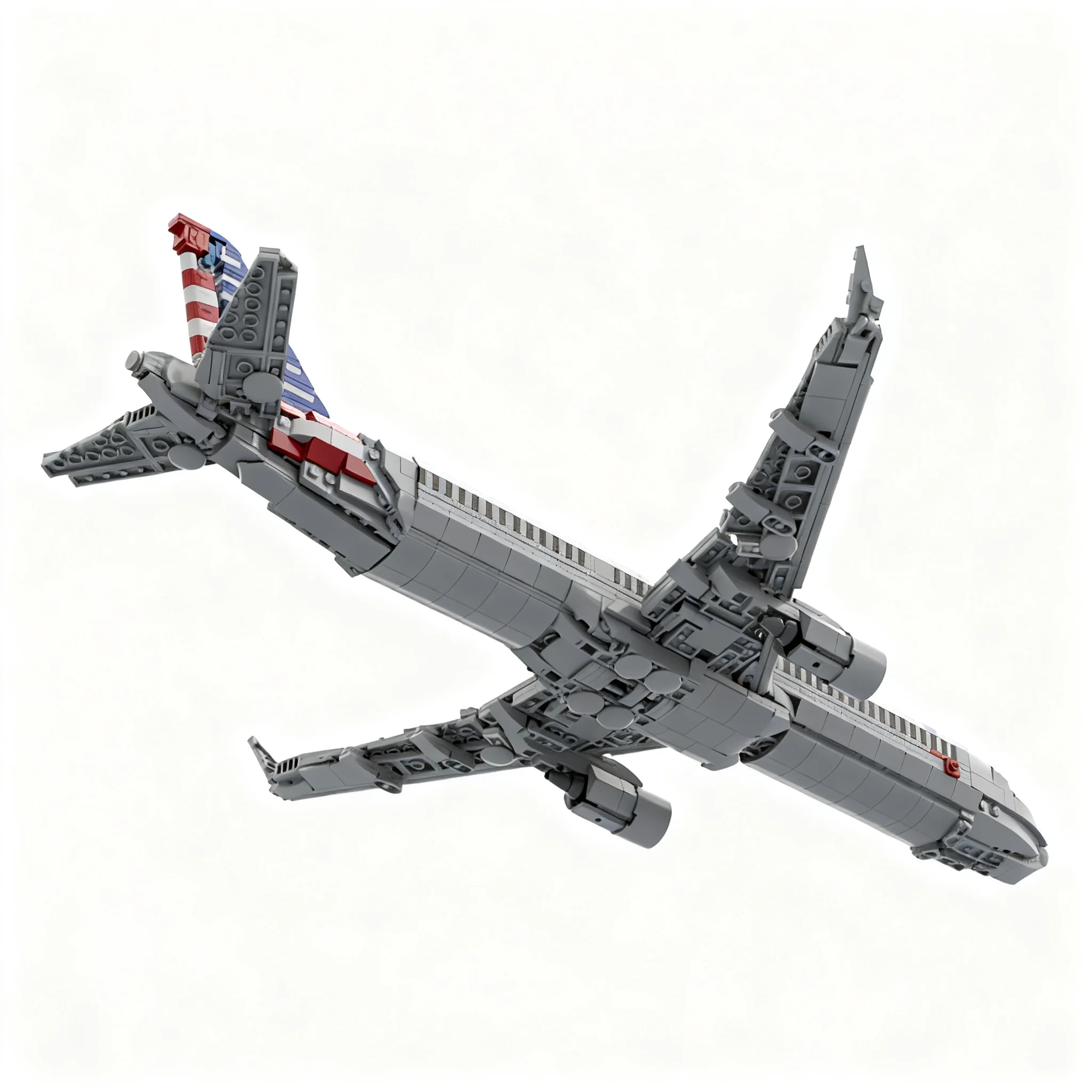 Набор строительных блоков MOC American Airlines Airbus A321 XLR Icons, 1271 деталь, конструктор, идея для подарка на Рождество, DIY, креативный набор (art.: 3920dc757ff76) - 3920dc757ff76