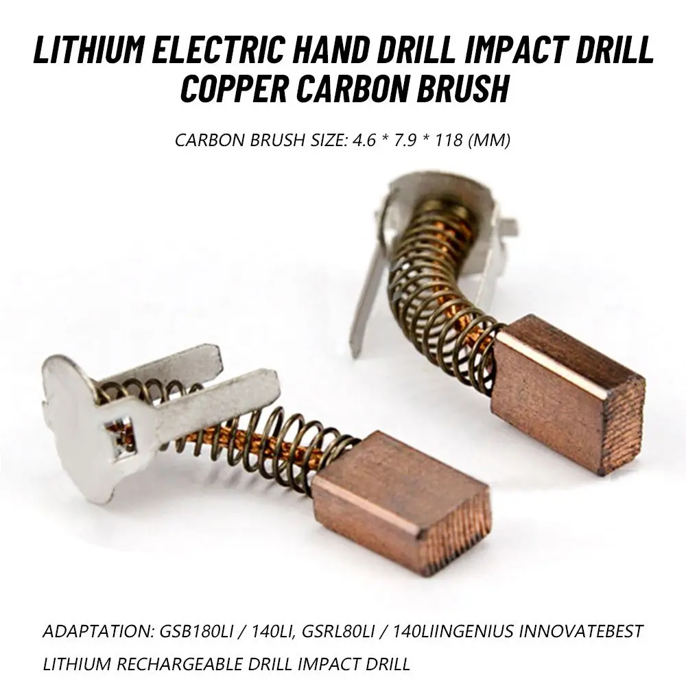 

2PCS Carbon Brush Replacement for Bosch GSR GSB 180-LI 140-LI GSB180-LI GSR180-LI GSR140-LI GSB140-LI Mini Drill Screwdriver
