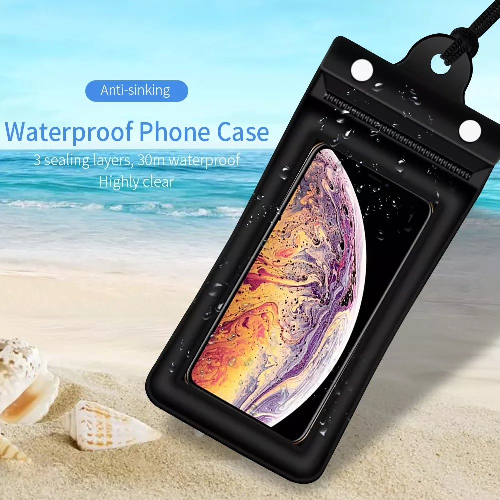 

Free Shipping Waterproof Case For iPhone 13 12 11 Pro Xs Max 2021 New mi Protective Phone Pouch Swimming Water proof Cover