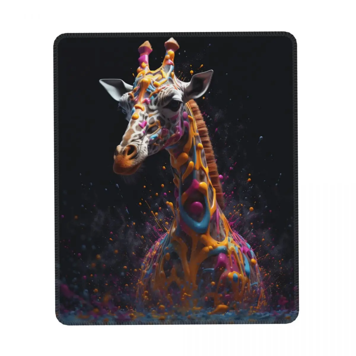 

Giraffe Vertical Print Mouse Pad Liquid Splash Explosion Desktop Rubber Mousepad Rertro Anti Fatigue Kawaii Mouse Pads