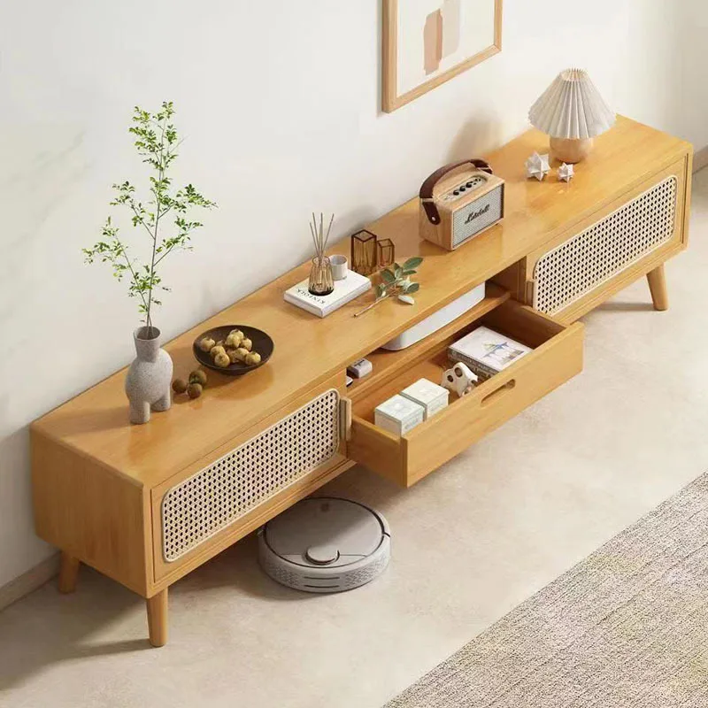 Ретро-подставка для телевизора напольная Мебель из ротанга бесплатная доставка