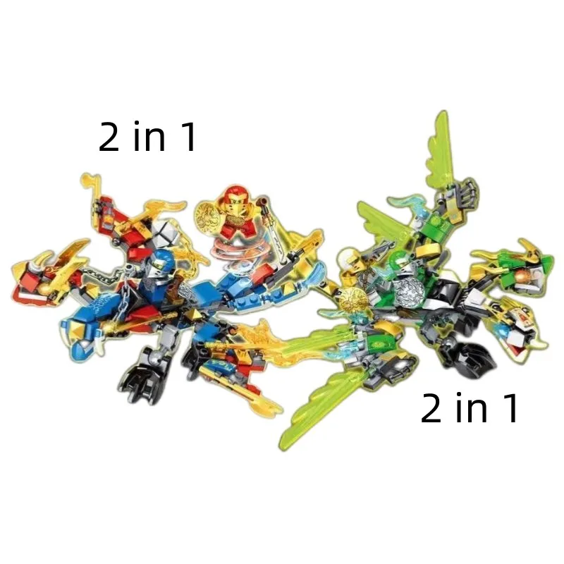 

Фантом гроза двуглавый Дракон ниндзя строительные блоки собранные DIY развивающая игрушка для мальчиков подарок