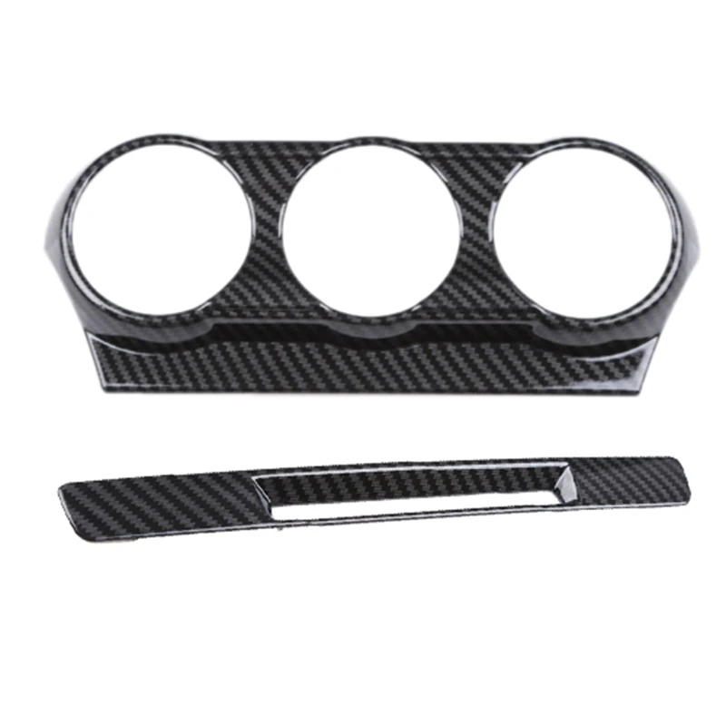 

Carbon Fiber Interior Air Condition Panel Cover Center Console Liquid Crystal Screen Trim for Mazda CX-3 CX3 2017-2018
