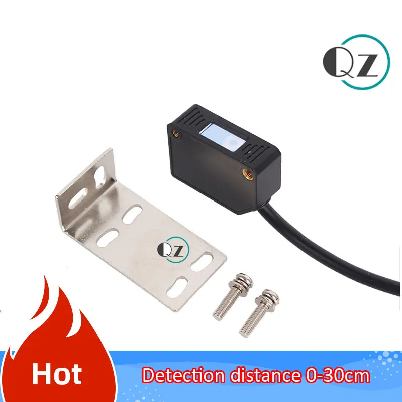 Квадратный лазерный датчик рассеянного отражения фотоэлектрический