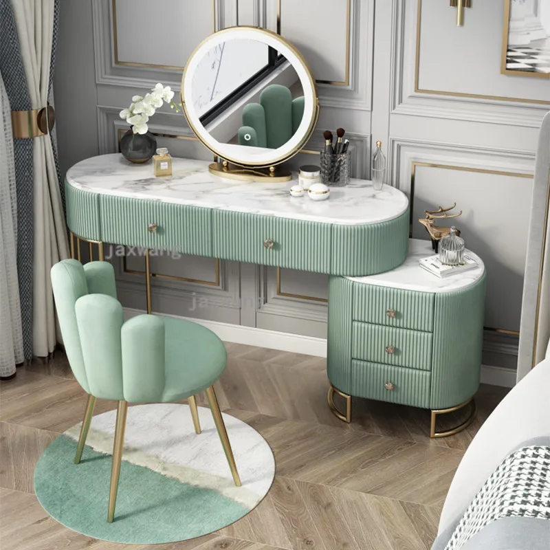 

Роскошный скандинавский туалетный столик для гардероба в стиле принцессы, роскошный шкаф для хранения в спальне, современный туалетный столик на заказ, Недорогая Мебель YX