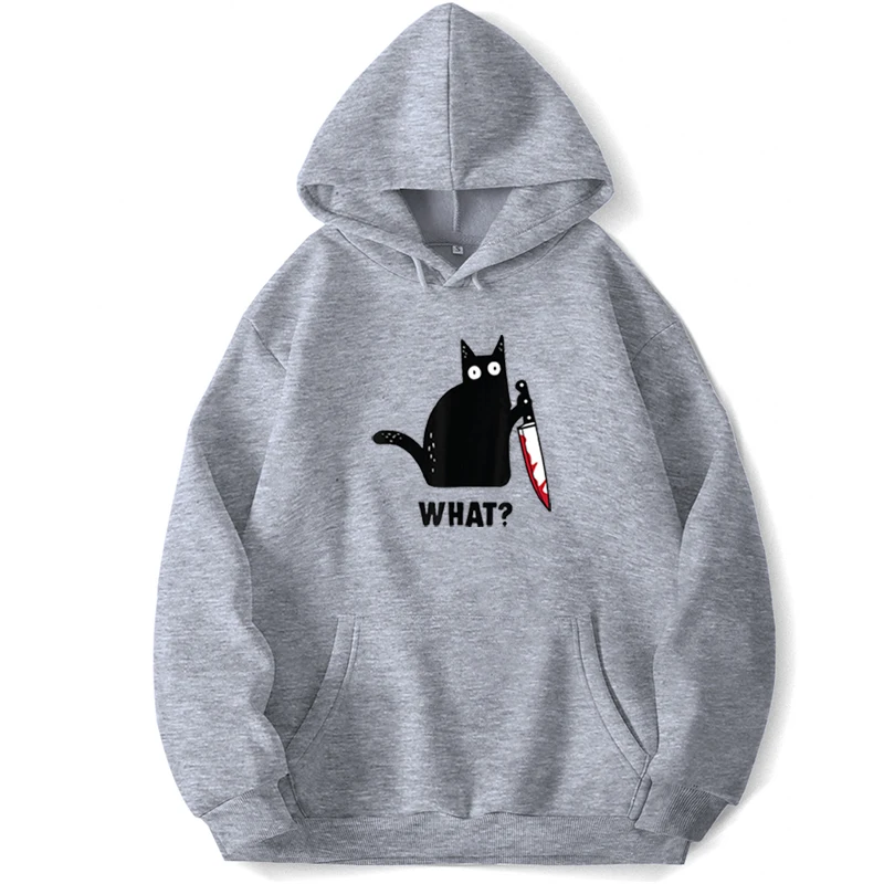 

Black Cat Don't Tell Me What To Do Cool Funny Hoodies Men Hooded Sweatshirts Trapstar Pocket Autumn Pullover Jumpers Sweatshirt