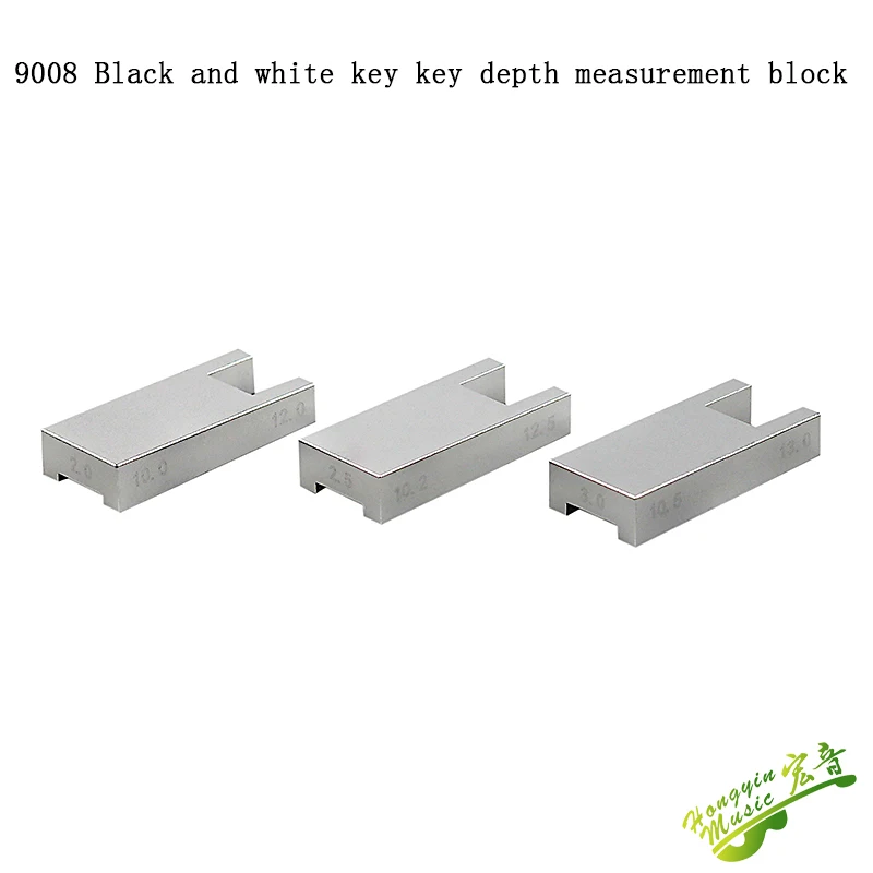 

Piano maintenance tuning tool 9008 black and white key depth measurement block aluminum alloy
