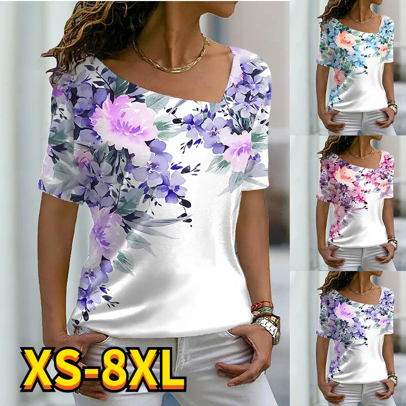 Женская футболка в стиле пэчворк с принтом бабочки птицы базовые Топы V-образным