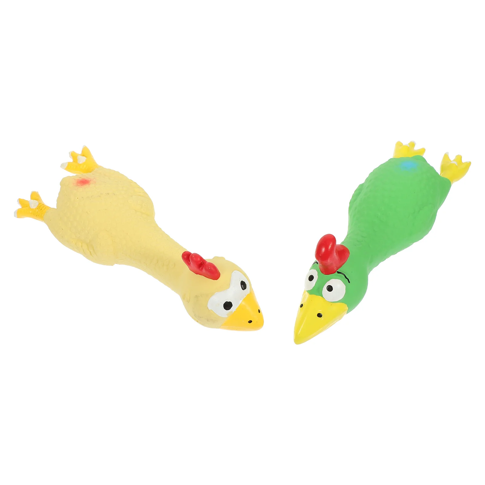 

2 Pcs Sounder Latex Pet Plaything Interesting Squeak Toy Chew Toys Supplies Dog Emulsion Sounding Small