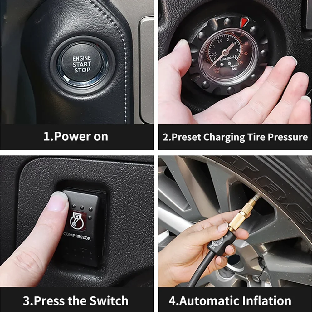 Фото Насос высокого давления для шин Toyota Land Cruiser 200 Prado 150 LC150 LC200 2008-2022 2021: Аксессуары для модернизации и тюнинга №4